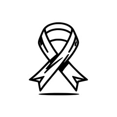 black and white ribbon