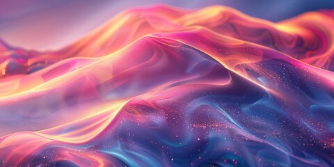 Fototapeta premium Abstract Liquid Background with Glowing Hues