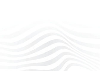 Abstract white and gray color, modern design stripes background with geometric round shape. Vector illustration.