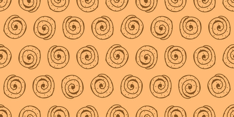 cookie seamless pattern background. chocolate chips pattern background. Cartoon illustration of Cookies. biscuits illustration. 