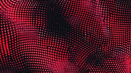 Abstract Red Dot Pattern
