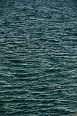 blue ripples on Lake Baikal, water texture
