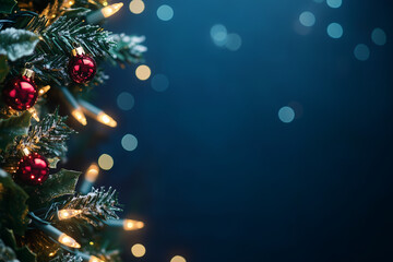 christmas tree and decorations