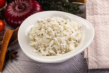 Indian cuisine jeera basmati rice