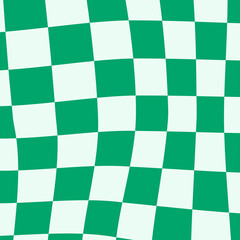 Retro Distorted Checkered Pattern Y2K Backgorund