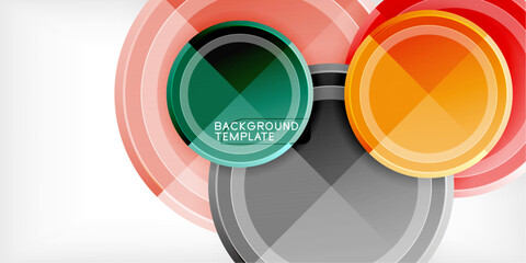 Geometric design abstract background - circles