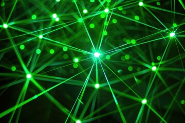 Abstract high tech green light effect