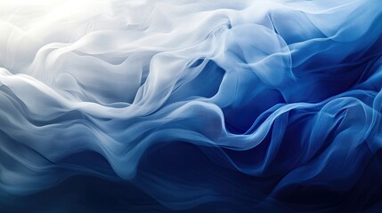 Obraz premium Abstract background of flowing blue and white fabric. Perfect for a modern design.