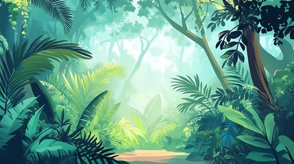 Naklejka premium Jungle Path