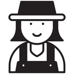Fototapeta premium Girl Farmer Avatar 