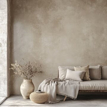subtle limewash grain beige back drop --v 6.1 Job ID: quality pic.