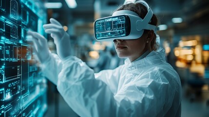 Robotic Lab Research with Virtual Reality Technology