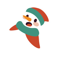 Cute Snowman Vector Illustration - 04