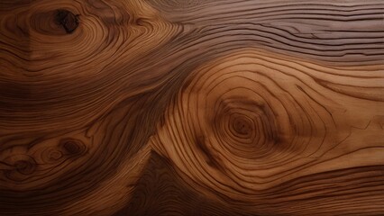 Fototapeta premium Varnished dark wood grain, natural wood
