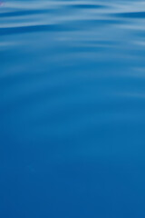 close up to blue water