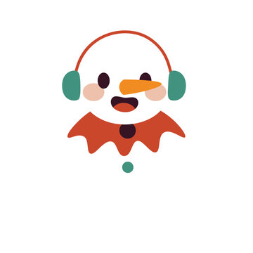 Cute Snowman Vector Illustration - 02