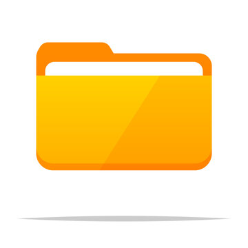 File folder vector isolated illustration