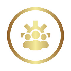 Collaborative Effort Icon – People Connected by Lines, Representing Teamwork, Joint Efforts, and Collective Goals