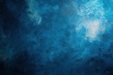 Fototapeta premium Abstract blue textured background with a spotlight in the upper right corner.