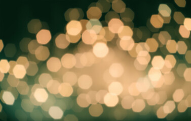 Obraz premium Bokeh effect with irregular, oval shaped lights in pearlescent hues of aqua, lavender, and rose gold