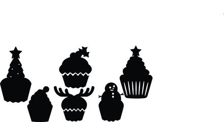 Easter and Christmas stylish cakes ,Sweat chocolate cup cakes for Christmas 