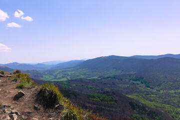 Naklejka premium mountain landscape with sky