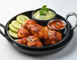 Fototapeta premium Chicken Tikka indian food recipe
