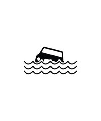 flood icon, vector best flat icon.