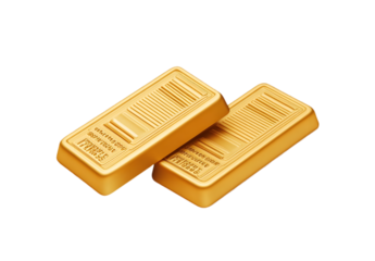 Shiny golden ticket isolated on transparent background. png. 