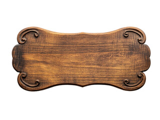 Vintage Wooden Decorative Sign with Elegant Edges