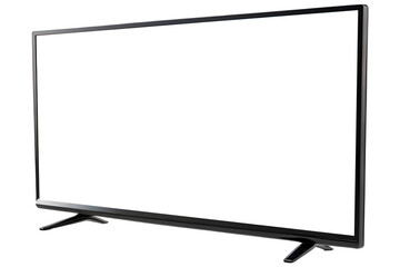 Naklejka premium TV Flat-screen isolated on white background, clipping path, full depth of field copy