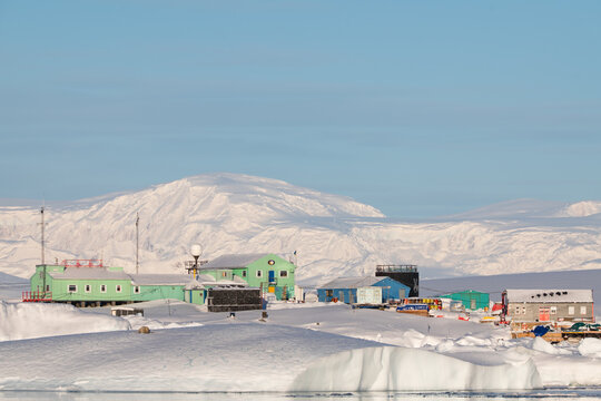 Academik Vernadsky station. Vernadsky research base in Antarctic