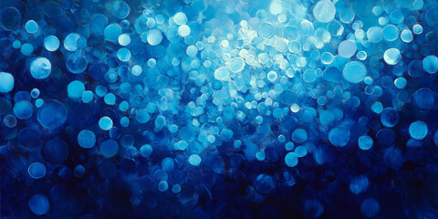 Abstract Blue Bubble Texture Background in Ethereal Ocean Theme