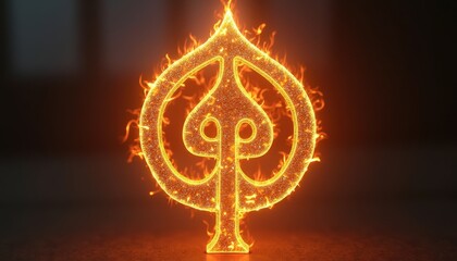 Glowing Khanda symbol with intricate detail to honor Sikh unity and Guru Nanak’s teachings