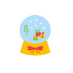 snow globe vector