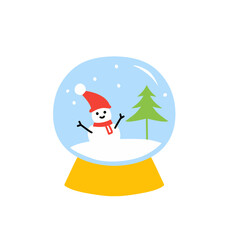 snow globe vector