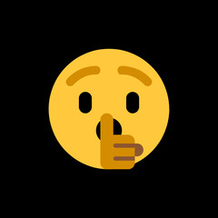 Shushing Emoji
