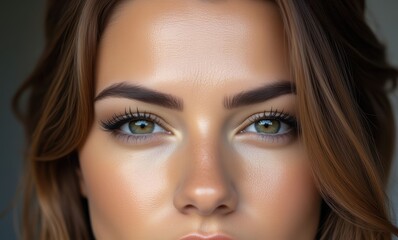 Close-up of a beautiful young woman