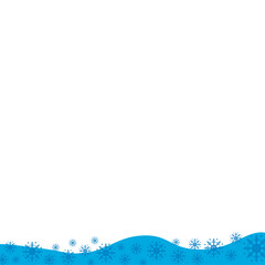 Fototapeta premium Snowflake Footer