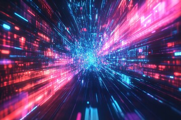 Dynamic digital data stream burst in cyberspace