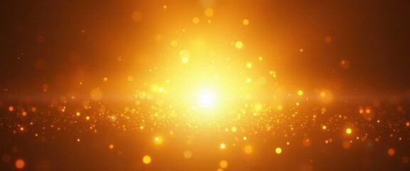 Glowing golden light background with divine aura celebrating the spiritual festival of Guru Nanak Jayanti with peaceful ambiance