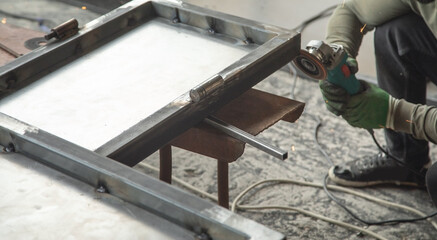 New iron gate. Iron gate repair