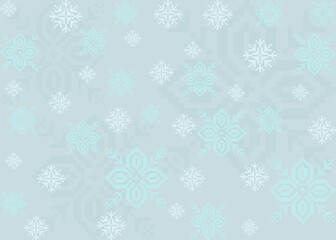 Seamless Winter Snowflake Fair Isle Christmas Background, Scandinavian Christmas, Nordic Christmas, Traditional Christmas Knit, Holiday Knit Pattern