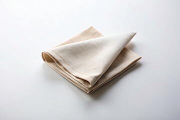 Elegant Napkin on White Background - Minimalist Table Setting, Essential Dining Accessory, High-Quality Image, Perfect for Food Photography, Catering, and Restaurant Decor