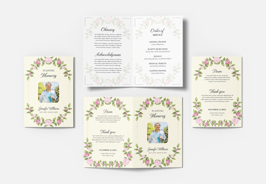 Funeral Program Layout