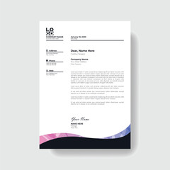 Professional And Creative Modern Corporate Business Letter Head Template.
