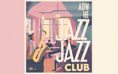 A stylish saxophonist in a suit captivating the audience with a soA vintage-style city street sign icon featuring map and design elements in a vector illustration format with love and business symbols