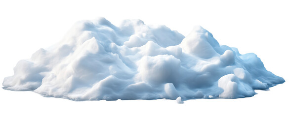 Fototapeta premium Snowdrift on a transparent background