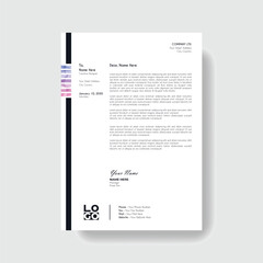 Professional And Creative Modern Corporate Business Letter Head Template.
