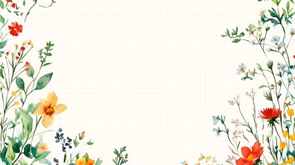 Watercolor Wildflowers